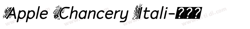 Apple Chancery Itali字体转换